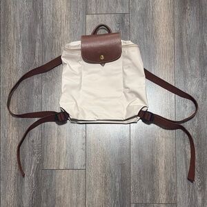 Longchamp Le Pliage Backpack in Beige